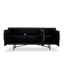 Load image into Gallery viewer, Classic Ebony 80&quot; Acacia Conference Table with Steel Legs
