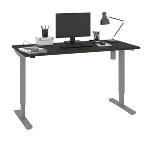 Electric Adjustable 72" Desk in Deep Gray