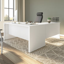Load image into Gallery viewer, 65&quot; Modern L-Shaped Desk in Satin White
