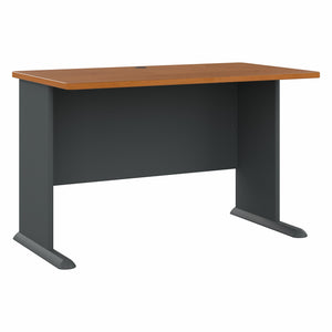 Natural Cherry & Slate 48" Executive Desk with C-Shaped Legs