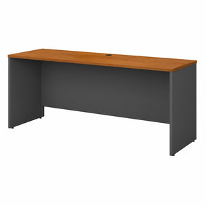 72" Executive Desk in Natural Cherry and Graphite