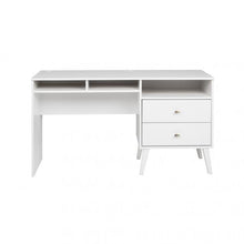 Load image into Gallery viewer, White 55&quot; Desk with Extra Storage
