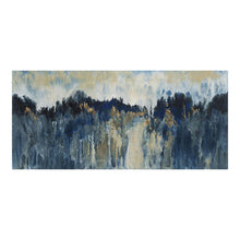 Load image into Gallery viewer, Blue &amp; Black Abstract Mountain Range Wall Art, 59&quot; x 27&quot;
