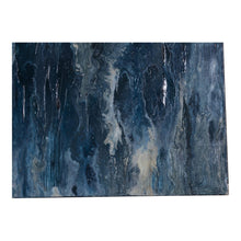 Load image into Gallery viewer, Blue &amp; Black Abstract Mountain Range Wall Art, 59&quot; x 27&quot;
