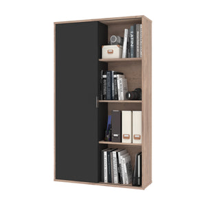 Rustic Brown & Graphite 36" Bookcase