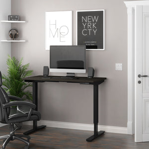 48" Desk with Electric Height Adjustment from 28 - 45" in Deep Gray