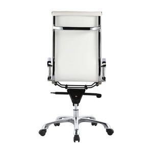 High Back Conference Chair with Tilt-Locking in White (Set of 2)