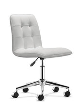 Load image into Gallery viewer, Sleek &quot;Buttoned&quot; Modern Chair in Black or White
