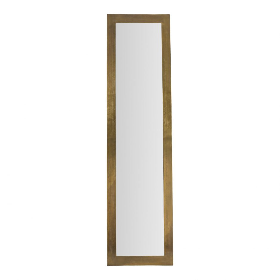 Slender Iron & Aluminum Mirror