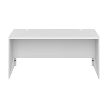 Load image into Gallery viewer, 65&quot; Satin White Executive Desk with Cable Management
