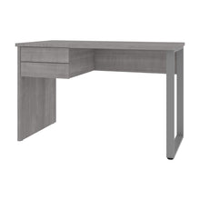 Load image into Gallery viewer, Petite 47&quot; Office Desk in Platinum Gray with U-Shaped Metal Leg
