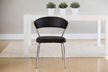 Load image into Gallery viewer, Curved-Back Black Leatherette Guest or Conference Chair (Set of 4)
