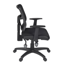 Load image into Gallery viewer, Elegant Black Office Chair with Mesh Back
