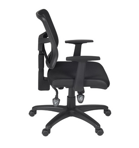 Elegant Black Office Chair with Mesh Back