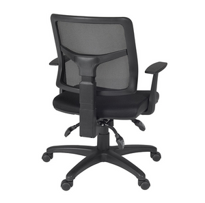 Elegant Black Office Chair with Mesh Back