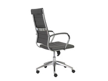 Load image into Gallery viewer, Modern Gray High Back Office Chair with Chrome Frame
