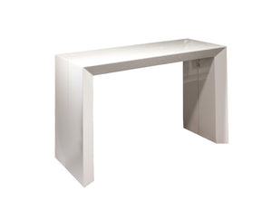 Modern Conference Table / Console Table in White Lacquer