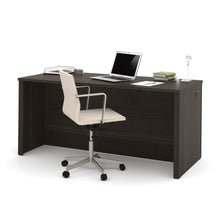Load image into Gallery viewer, 66&quot; Modern Executive Desk in Dark Chocolate Finish

