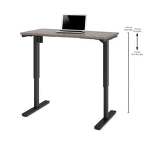 Load image into Gallery viewer, 48&quot; Sit-Stand Electric Height Adjustable Office Desk in Bark Grey (28&quot; - 45&quot; H)
