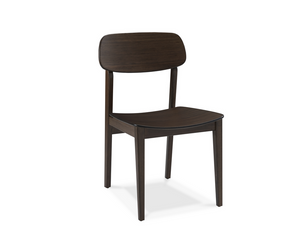 Solid Bamboo Office or Guest Chair in Black Walnut Finish (Set of 2)