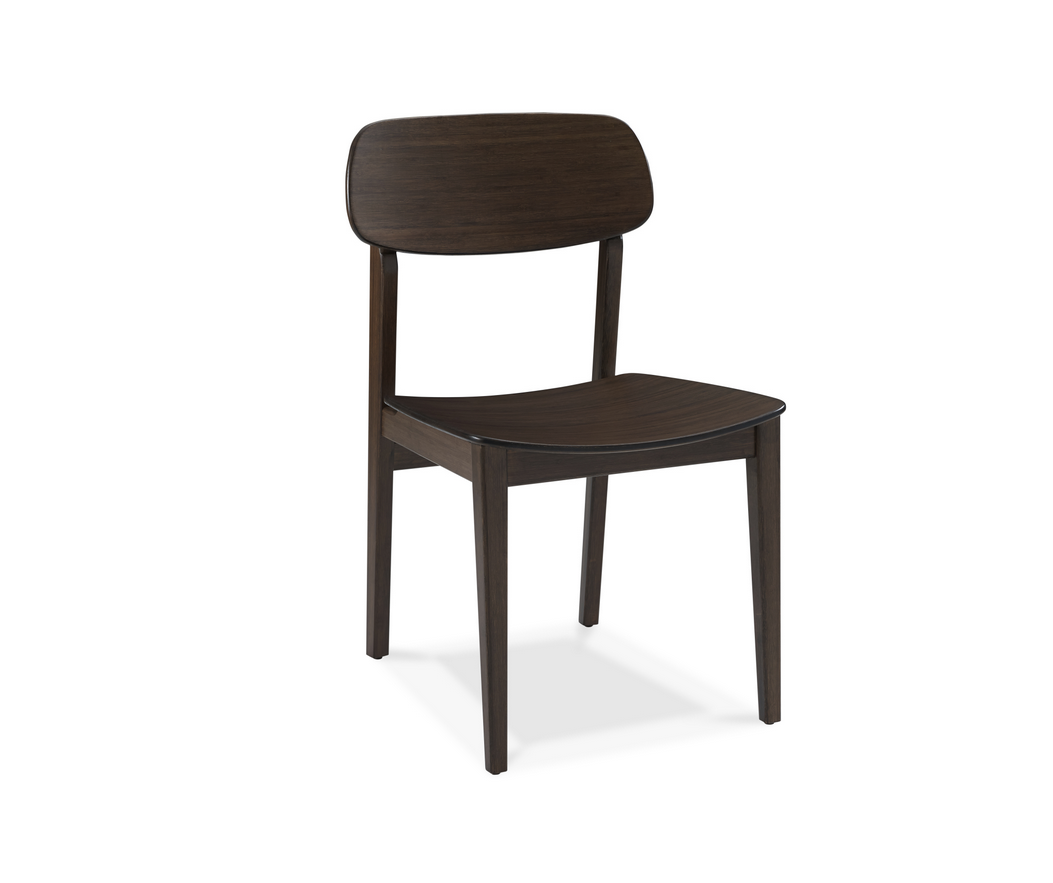 Solid Bamboo Office or Guest Chair in Black Walnut Finish (Set of 2)
