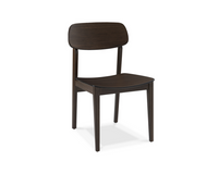 Solid Bamboo Office or Guest Chair in Black Walnut Finish (Set of 2)