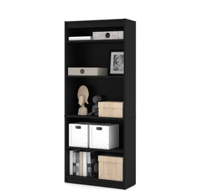 71" x 83" Antigua & Black L-shaped Desk with Hutch & Oversized File Cabinet