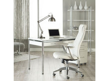 Load image into Gallery viewer, Modern White Leather High Back Office Chair
