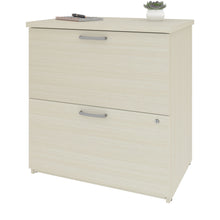 Load image into Gallery viewer, Delicate 28&quot; White Chocolate Locking File Cabinet
