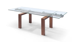 63" - 98" Modern Desk or Conference Table with Solid Wood Legs