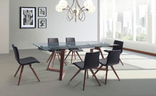 Load image into Gallery viewer, Premium Glass Desk or Conference Table with Solid Wood Legs (Extends from 63&quot; W to 95&quot; W)
