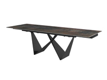 Load image into Gallery viewer, Modern Extending Black Conference Table with Ceramic Glass Top
