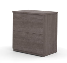 Load image into Gallery viewer, Bark Gray 71&quot; Convertible U- or L-Shaped Desk with Hutch &amp; Built-in Power
