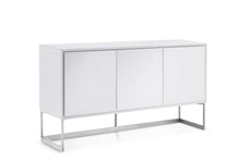 Load image into Gallery viewer, Modern Storage Credenza in High-Gloss White
