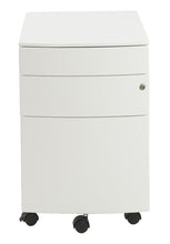 Load image into Gallery viewer, Modern Locking White File Cabinet on Premium Casters
