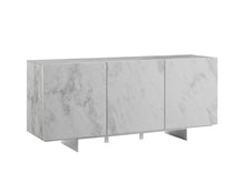 Load image into Gallery viewer, 59&quot; Credenza in Marbled White Glass
