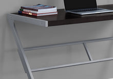 Load image into Gallery viewer, Sophisticated Cappuccino &amp; Silver 48&quot; Office Desk w/ Z-Design

