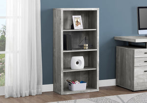 Traditional Office Bookcase in Grey Woodgrain