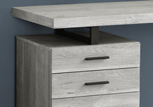 Load image into Gallery viewer, 48&quot; Compact Computer Desk in Grey Woodgrain w/ Black Metal
