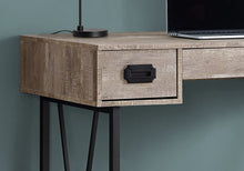 Load image into Gallery viewer, 48&quot; Vintage-Style Taupe Woodgrain Office Desk
