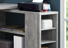 Load image into Gallery viewer, 60&quot; L-Shaped Office Desk in Grey Woodgrain
