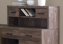 Load image into Gallery viewer, L-Shaped 63&quot; Computer Desk in Dark Brown Woodgrain

