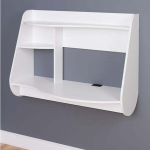 Modern Wall Mounted White Office Desk