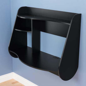 Modern Wall Mounted Black Office Desk