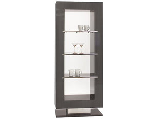 Gray Oak 77" H Bookcase / Room Divider