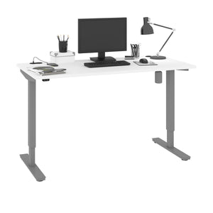 Electric Adjustable 72" Desk in White