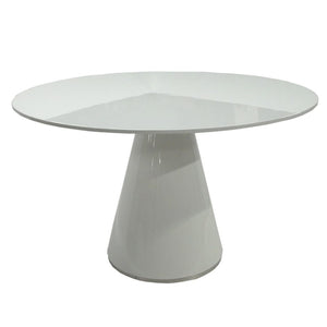 Classic Round White Meeting Table 47"