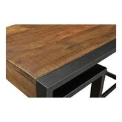 Mango Wood Desk with Black Iron Frame