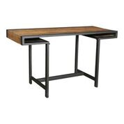 Load image into Gallery viewer, Mango Wood Desk with Black Iron Frame
