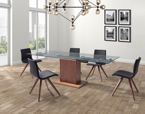 Modern 63" - 95" Walnut Conference Table or Executive Desk